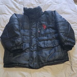 U.S. Polo Assn. Black Puffer Jacket for Kids